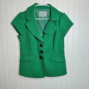 Classiques Entier Vibrant Green Short-Sleeve Blazer